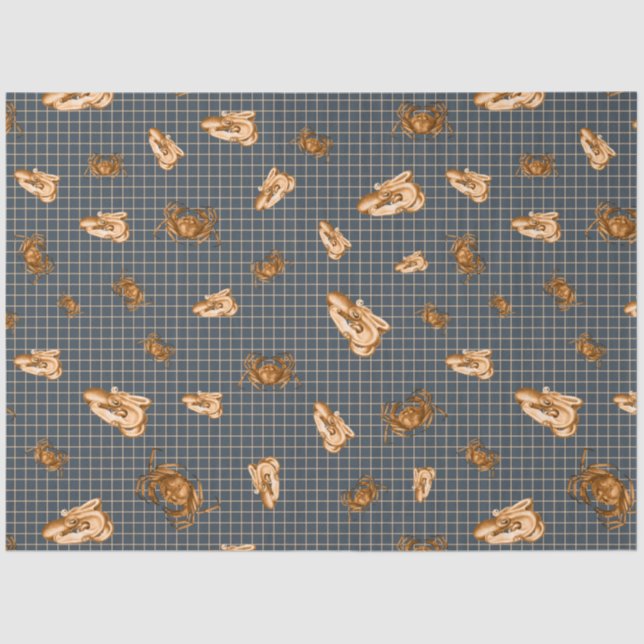 Dark Nautical Series Design 10 Seidenpapier (Vorderseite)