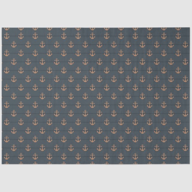 Dark Nautical Series Design 4 Seidenpapier (Vorderseite)