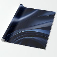 Dark Navy Wavy Muster Wrapping Papper