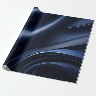 Dark Navy Wavy Muster Wrapping Papper Geschenkpapier