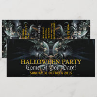 Dark Night Angel Halloween-Party Einladung