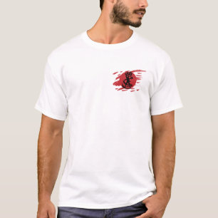 Dark Ninja Shadow Sword Fantasy Silhouette T-Shirt