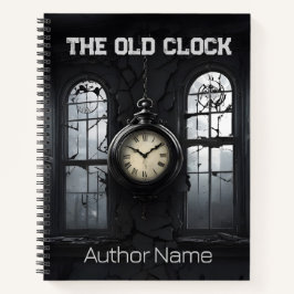 Dark Old Clock Book Cover Inspiration Notebook Notizbuch