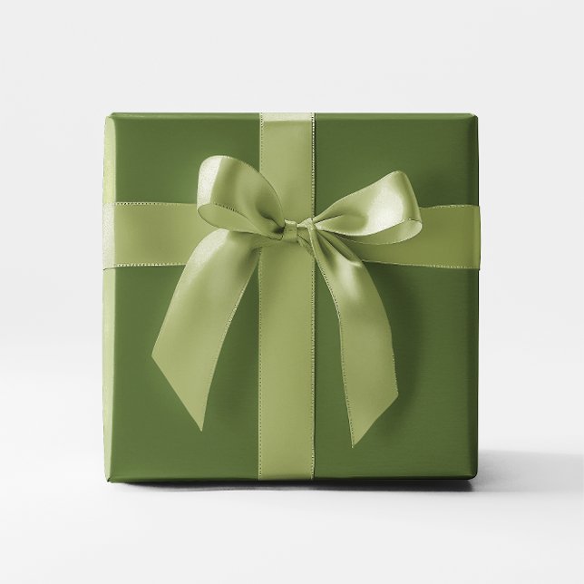 Dark Olive Green Geschenkpapier (Dark Olive Green Wrapping Paper)