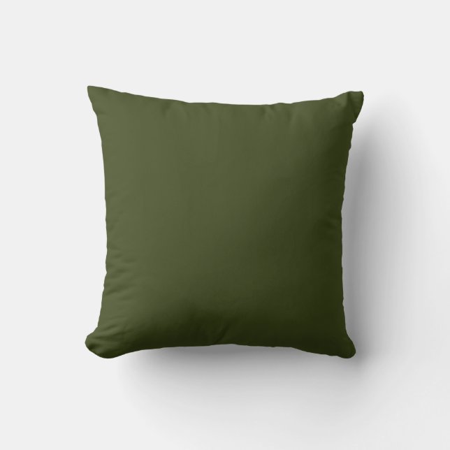 Dark Olive Green Kissen (Vorderseite)