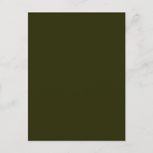 DARK OLIVE GREEN (Vollfarbe) ~ Postkarte (Vorderseite)