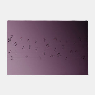 Dark Ombre Musical Notes Fußmatte