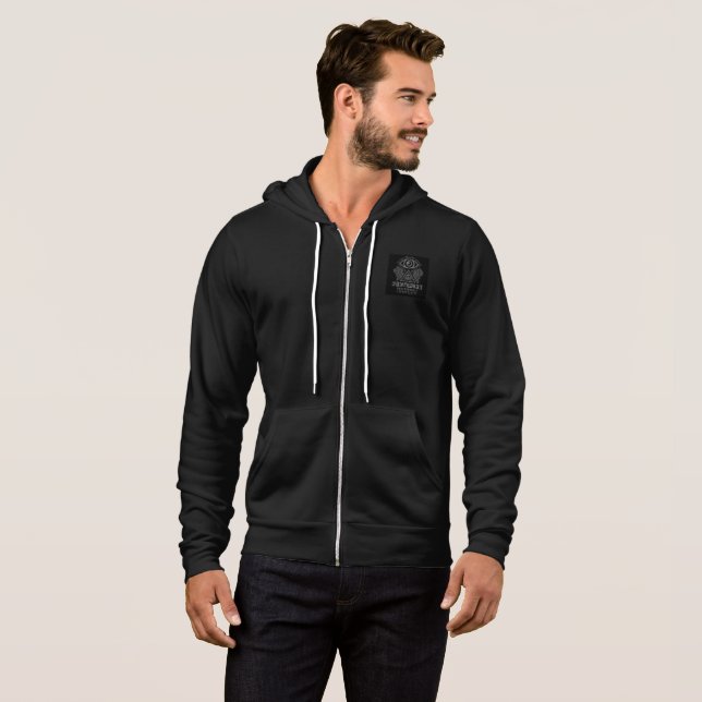DARK OPS: Nova Mech— taktisches Noir Hoodie (Vorne ganz)