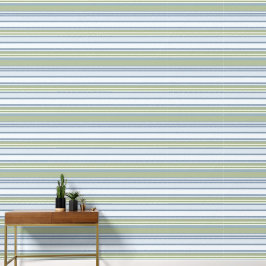 Dark Pastel Blue and Spring Rain Stripes Tapete
