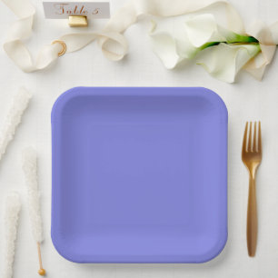 Dark Periwinkle Lila Pappteller