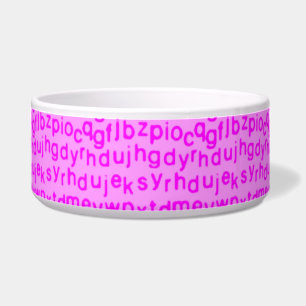 Dark Pink Alphabet Napf