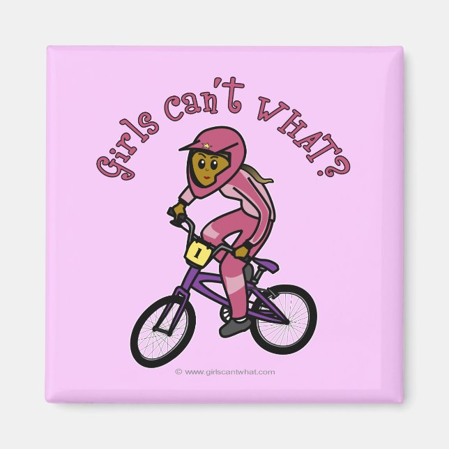 Dark Pink Girls BMX Magnet (Vorne)