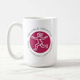 Dark Pink Virgo Zodiac Star Sign Persönlichkeit Me Kaffeetasse