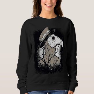 Dark Plague Doctor Spooky Costume Horror Sweatshirt