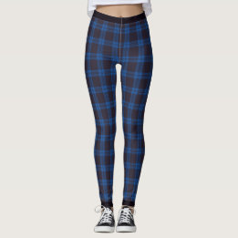 Dark Plum Tartan Kariert Leggings