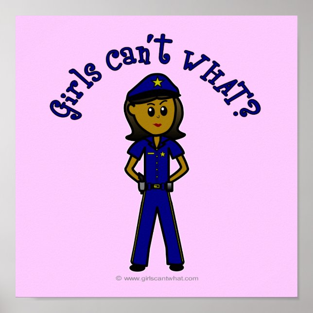 Dark Police Girl Poster (Vorne)