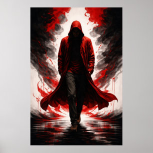Dark Power Erwachen – Rot verhüllte Figur Poster