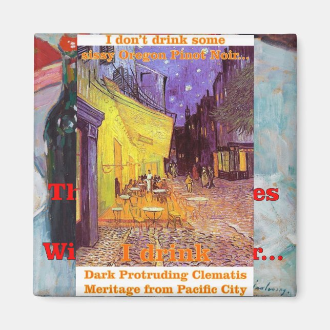 Dark Protruding Clematis Meritage Wine Pacific Magnet (Vorne)