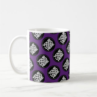 Dark Purple Custom logo business pattern employee Kaffeetasse