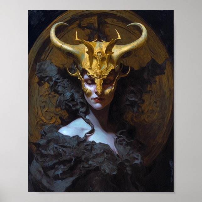 Dark Queen Fantasy Art Poster (Vorne)