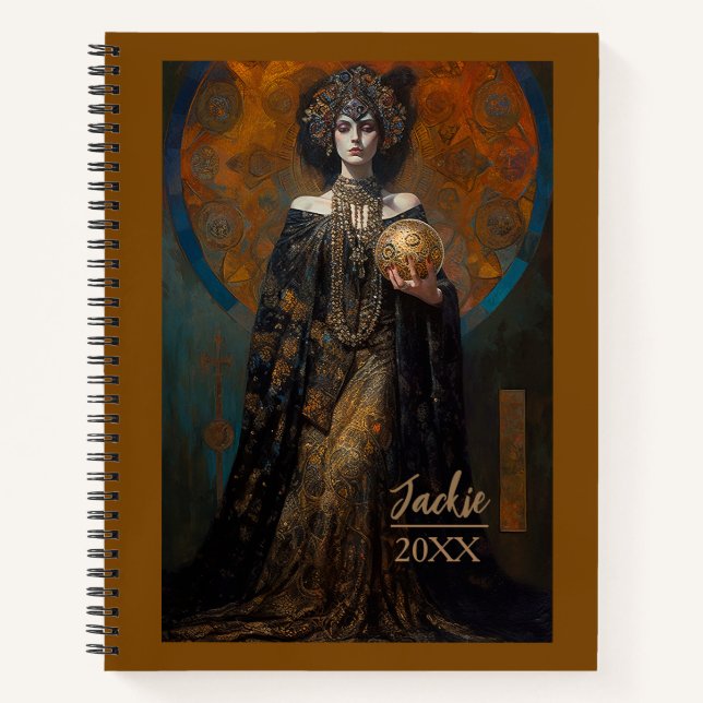 Dark Queen Fantasy Sorceress Journal Notizbuch (Vorderseite)