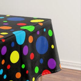Dark Rainbow Spots Tablecloth Tischdecke