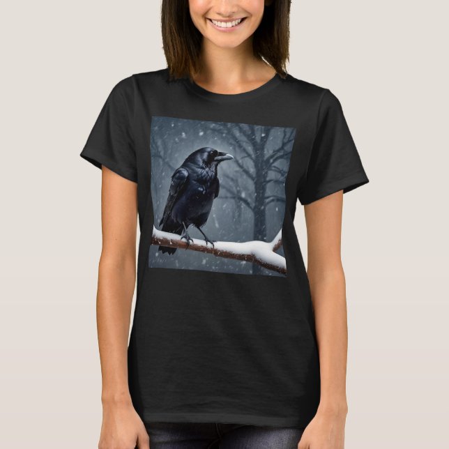 Dark Raven Black Bird T-Shirt (Vorderseite)