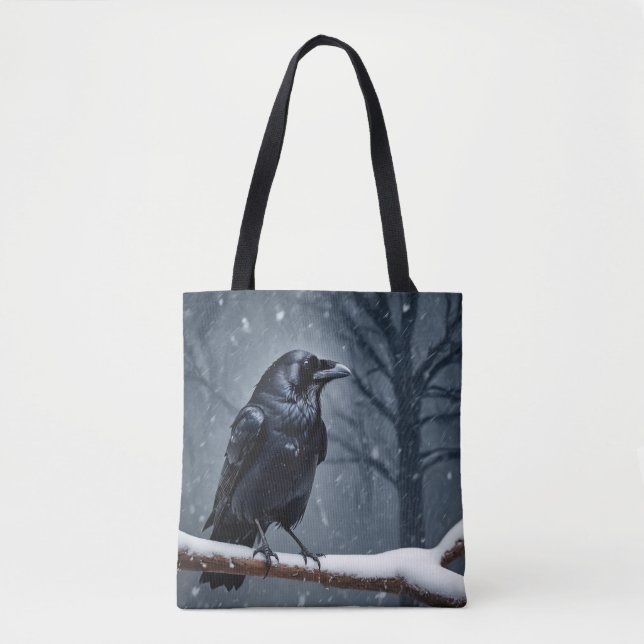 Dark Raven Black Bird Tasche (Vorderseite)
