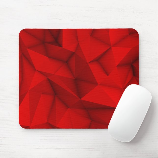 Dark Red Abstrakt Futuristic Cool Background Graph Mousepad (Mit Mouse)