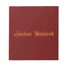 Dark Red Background Student Notebook 40 Seiten Notizblock
