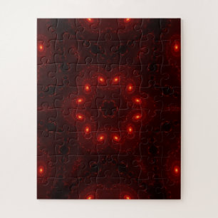 Dark Red Burgundy Gothic Lace Snowflake