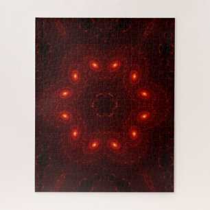 Dark Red Burgundy Gothic Lace Snowflake