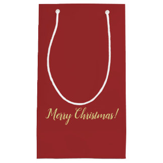 Dark Red Christmas Geschenktasche Kleine Geschenktüte