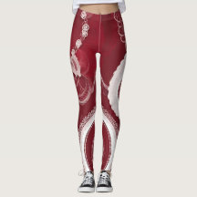 Dark Red Floral Lace AI art
