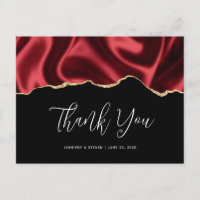 Dark Red Glam Wavy Satin Abstract Design Vielen Da