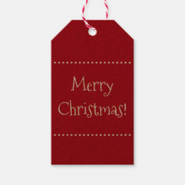 Dark Red Merry Weihnachtsgeschenke Tags Geschenkanhänger