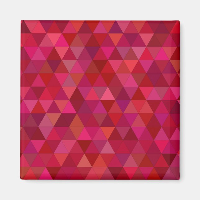 Dark Red Mosaic Magnet (Vorne)