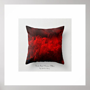 Dark Red Throw Kissen Art Print 3.0 Poster