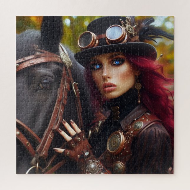 Dark Rider Steampunk Viktorianisch Lady (Vertikal)