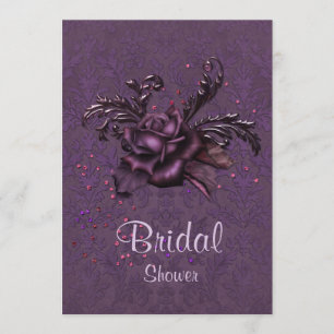 Dark Romance Bridal Dusche Einladung