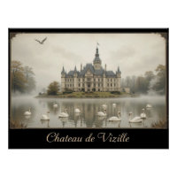 Dark Romantic Château de Vizille Castle Abend