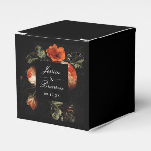 Dark Romantic Floral Rose Holländische Master Wedd Geschenkschachtel