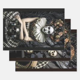 Dark Romantic Gothic Design Geschenkpapier Set