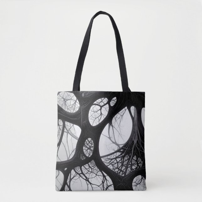 Dark Root Muster Tote Bag Tasche (Vorderseite)