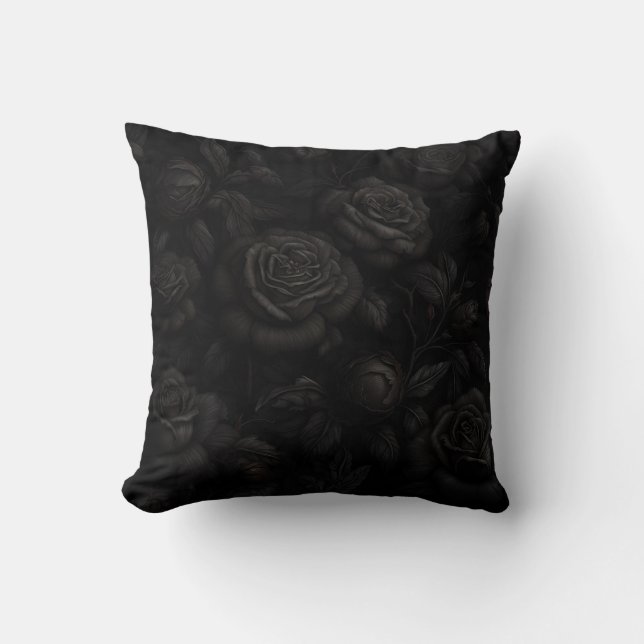 Dark Rose Design Kissen (Vorderseite)