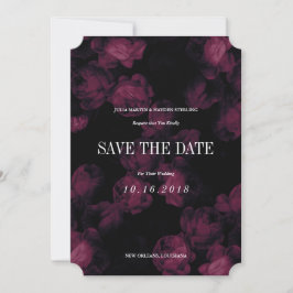 Dark Rose Garden Speichern Sie die Datumskarten Save The Date