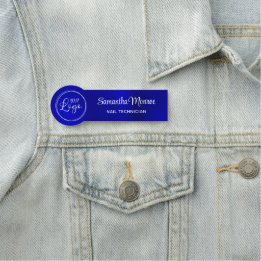 Dark Royal Blue Ombre Ihr Business-Logo Namensschild
