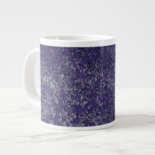 Dark Royal Lila Rusted Metal Textur Abstrakt Jumbo-Tasse