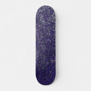 Dark Royal Lila Rusted Metal Textur Abstrakt Skateboard
