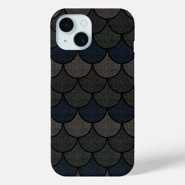 Dark Scalloped Dragon Scuster Case-Mate iPhone Hülle (Rückseite)